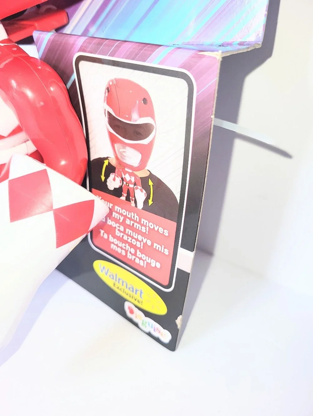 NWT Power Rangers Red Ranger Mask Kids Halloween Move-A-Mask Pretend Play
